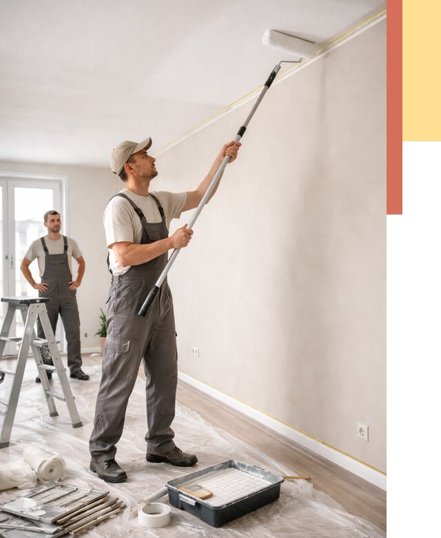 Покраска потолка из гипсокартона в Ефремове от 4610 руб./м2 — услуги под ключ | ОТДЕЛОЧНИК-Фрм