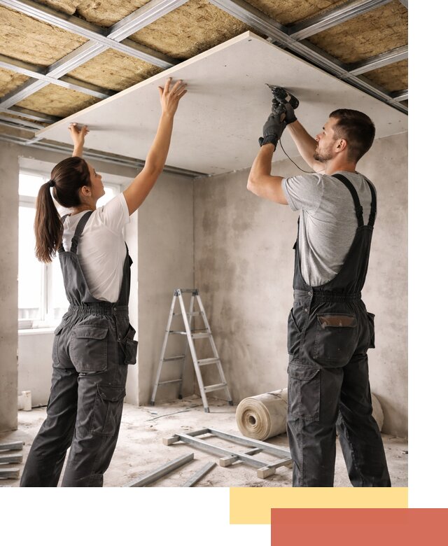 Звукоизоляция потолка из ГКЛ в Ефремове профессионально и надежно