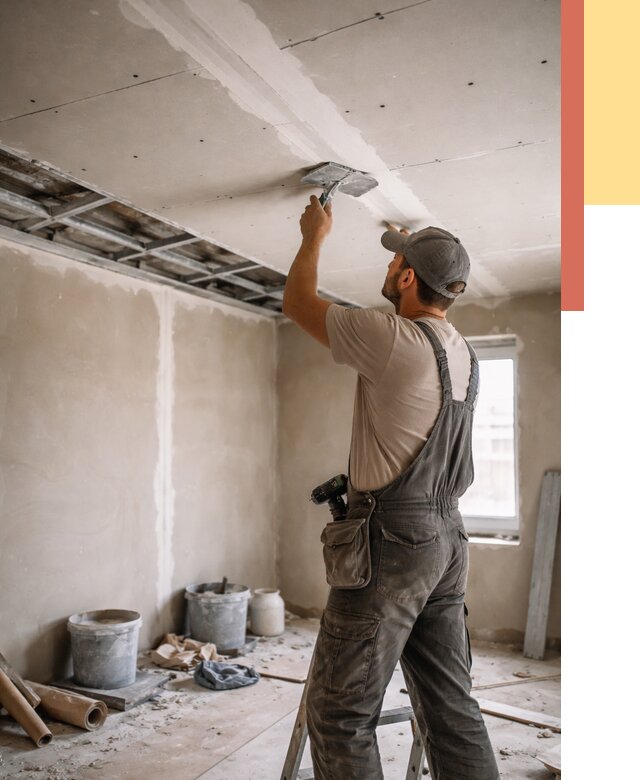 Ремонт потолка из гипсокартона в Ефремове от 666 руб./м² — быстро и недорого | ОТДЕЛОЧНИК-Фрм