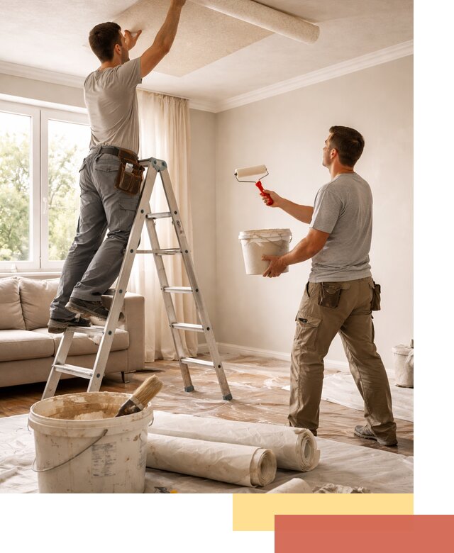 Поклейка обоев на потолок в Ефремове — качественно и быстро