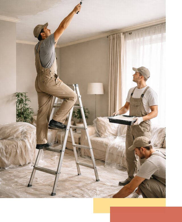 Покраска потолков акриловой краской в Ефремове качественно и быстро