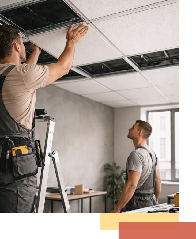 Монтаж потолочной плитки в Ефремове качественно и в срок