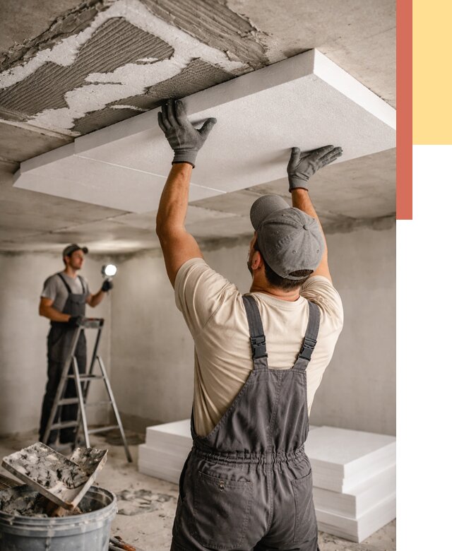 Утепление потолка пенопластом в Ефремове от 4610 руб/м2 — недорого и быстро | ОТДЕЛОЧНИК-Фрм